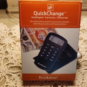 Brookstone Vintage QuickChange Currency Converter - Black
